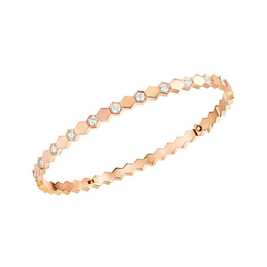 ¡®Lumi¡¯BEE LOVE PINK GOLD DIAMOND BRACELET