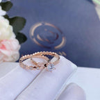 ¡®Lumi¡¯BEE LOVE RING PINK GOLD 1 DIAMOND