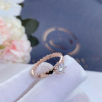 ¡®Lumi¡¯BEE LOVE RING PINK GOLD 1 DIAMOND
