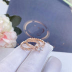 ¡®Lumi¡¯BEE LOVE RING PINK GOLD 1 DIAMOND