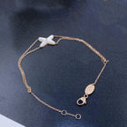 ¡®Lumi¡¯JEUX BRACELET WHITE MOP PINK GOLD 1 DIAMOND