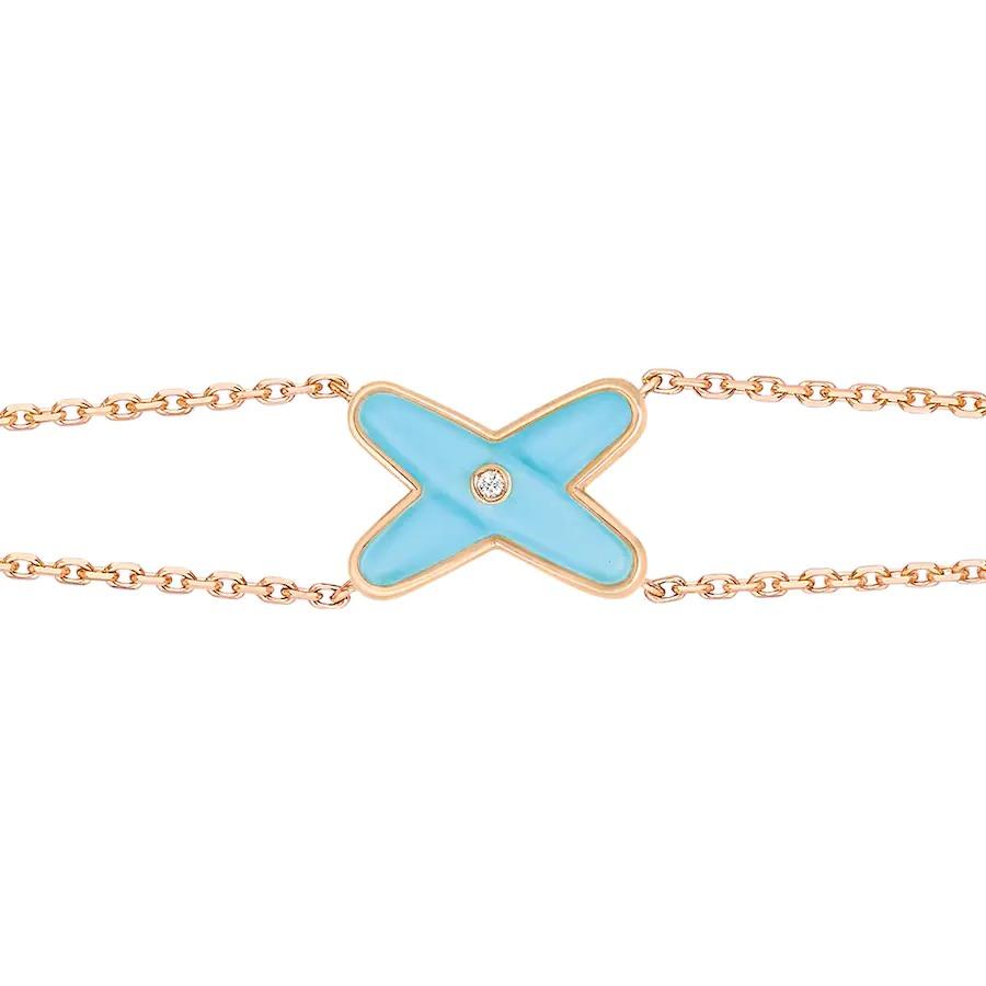 ¡®Lumi¡¯JEUX BRACELET TURQUOISE PINK GOLD 1 DIAMOND