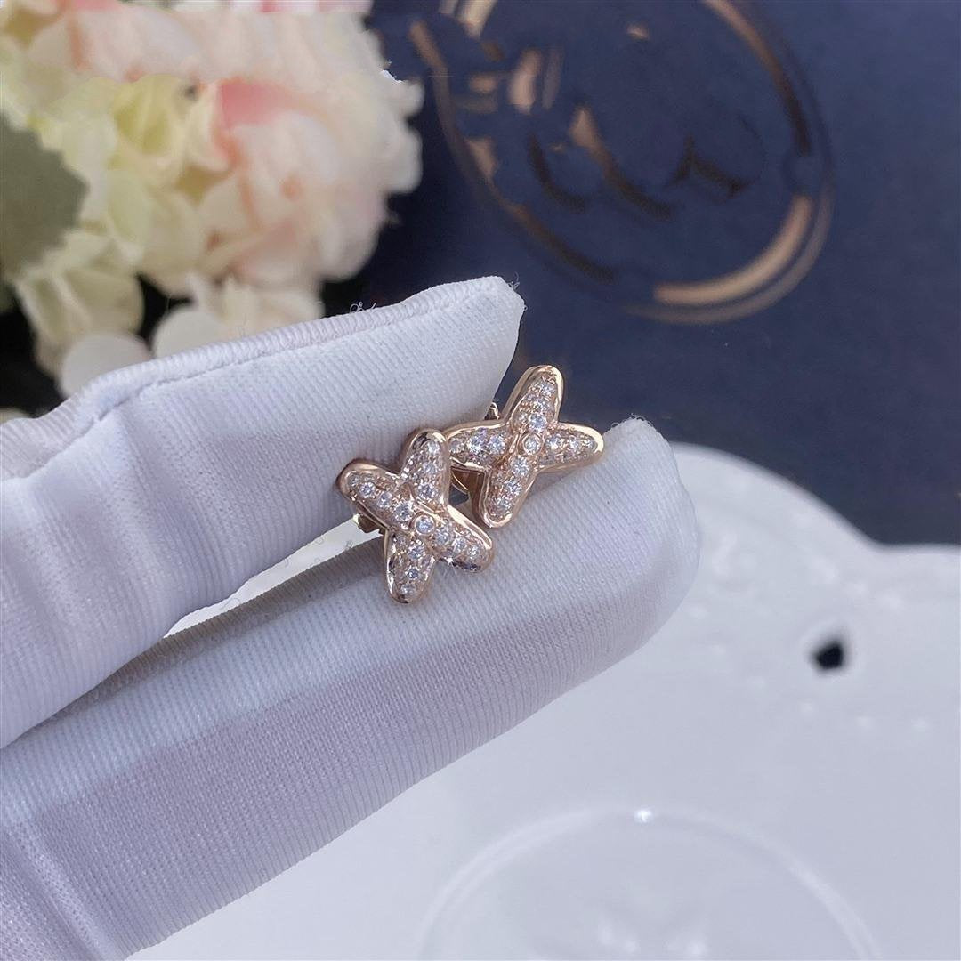 ¡®Lumi¡¯JEUX DE PINK GOLD DIAMOND EARRINGS