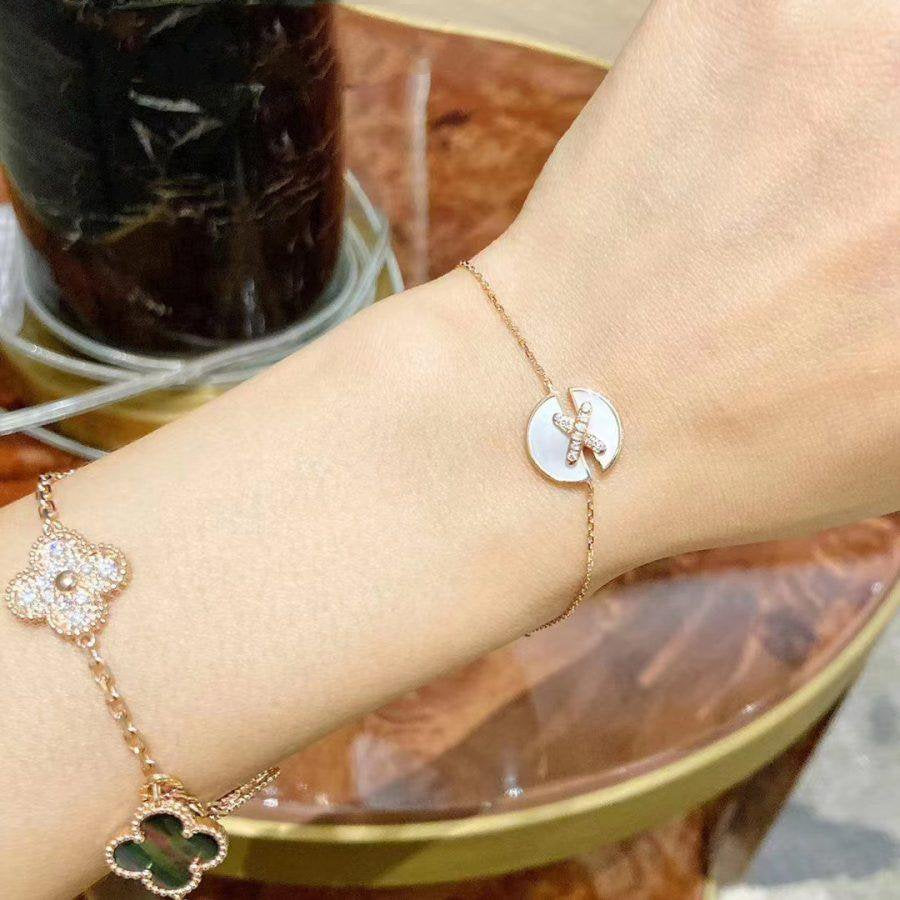 ¡®Lumi¡¯JEUX DE BRACELET MOP PINK GOLD DIAMONDS