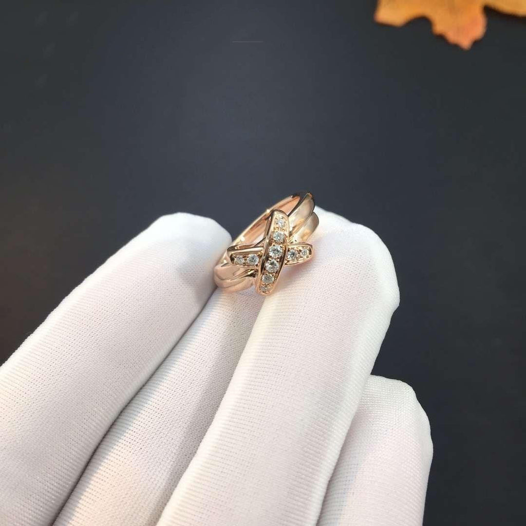 ¡®Lumi¡¯JEUX DE PINK GOLD DIAMOND RING