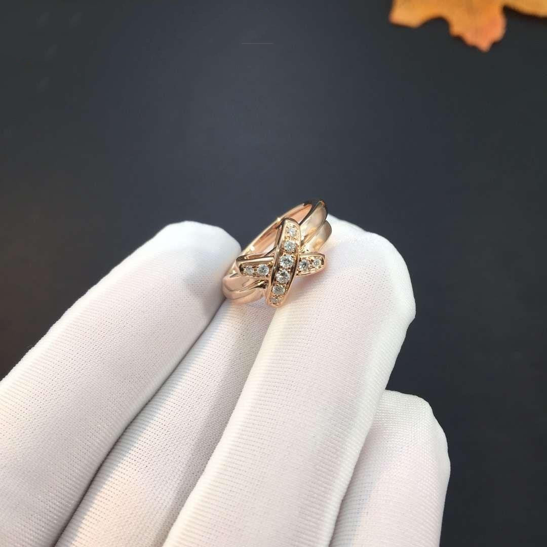 ¡®Lumi¡¯JEUX DE PINK GOLD DIAMOND RING