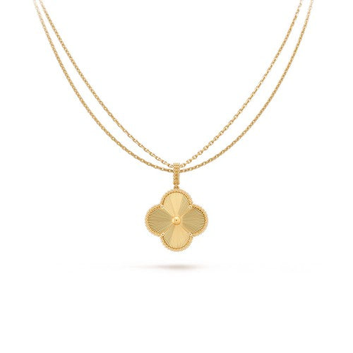 ¡®Lumi¡¯CLOVER 25MM PEDANT NECKLACE GOLD