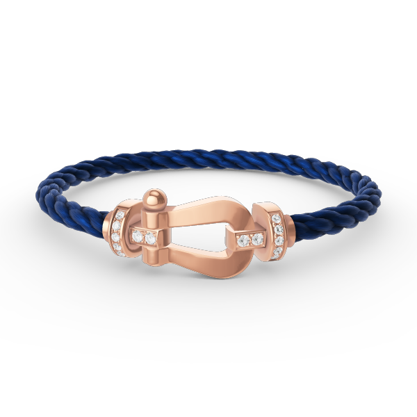 ¡®Lumi¡¯FORCE LARGE HORSESHOE HALF DIAMOND BRACELET ROSE GOLD