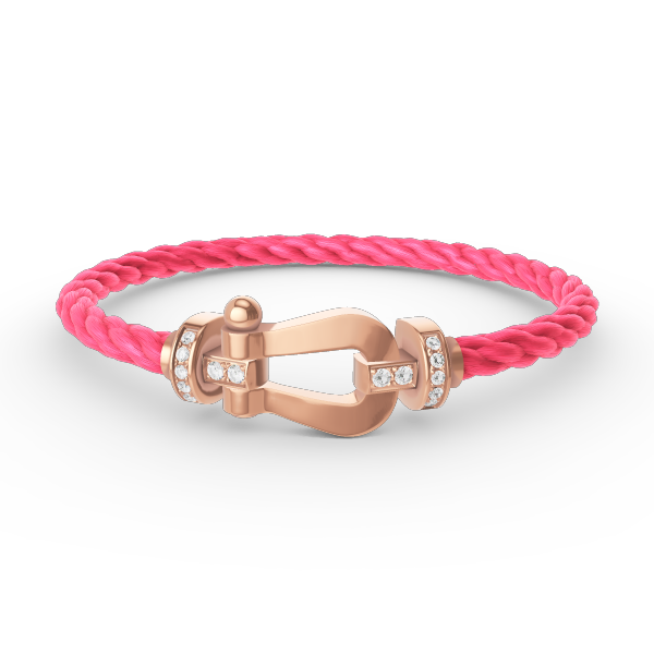 ¡®Lumi¡¯FORCE LARGE HORSESHOE HALF DIAMOND BRACELET ROSE GOLD