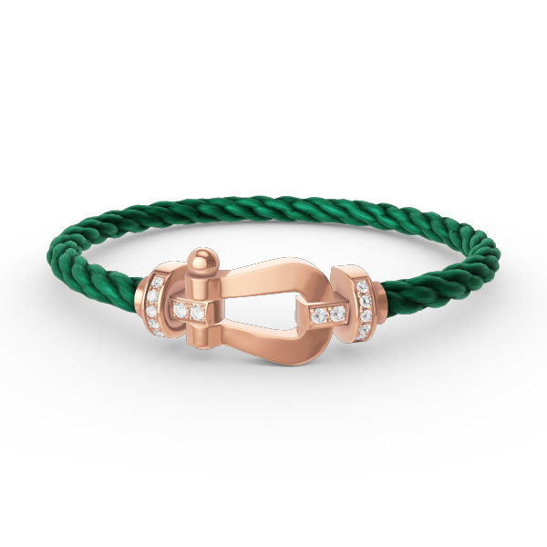 ¡®Lumi¡¯FORCE LARGE HORSESHOE HALF DIAMOND BRACELET ROSE GOLD