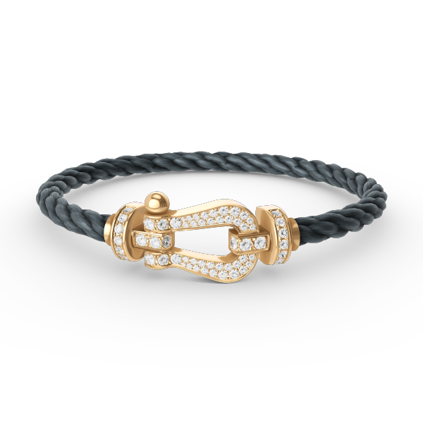 ¡®Lumi¡¯FORCE LARGE HORSESHOE FULL DIAMOND BRACELET GOLD