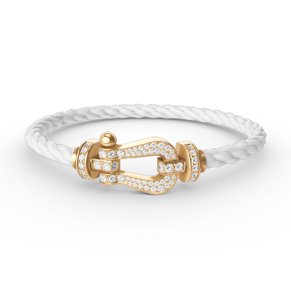 ¡®Lumi¡¯FORCE LARGE HORSESHOE FULL DIAMOND BRACELET GOLD
