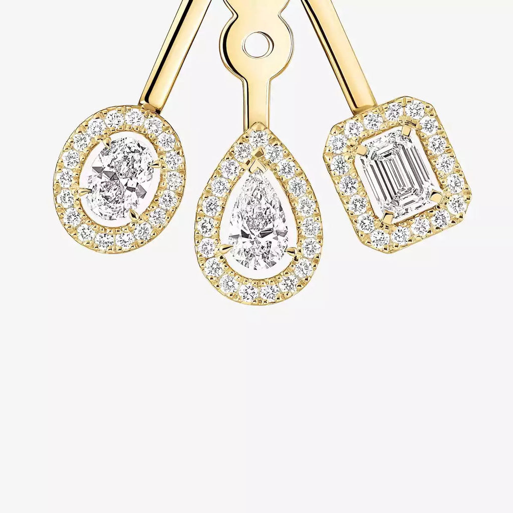 [Imperial]  My Twin Trio  Diamond Earrings
