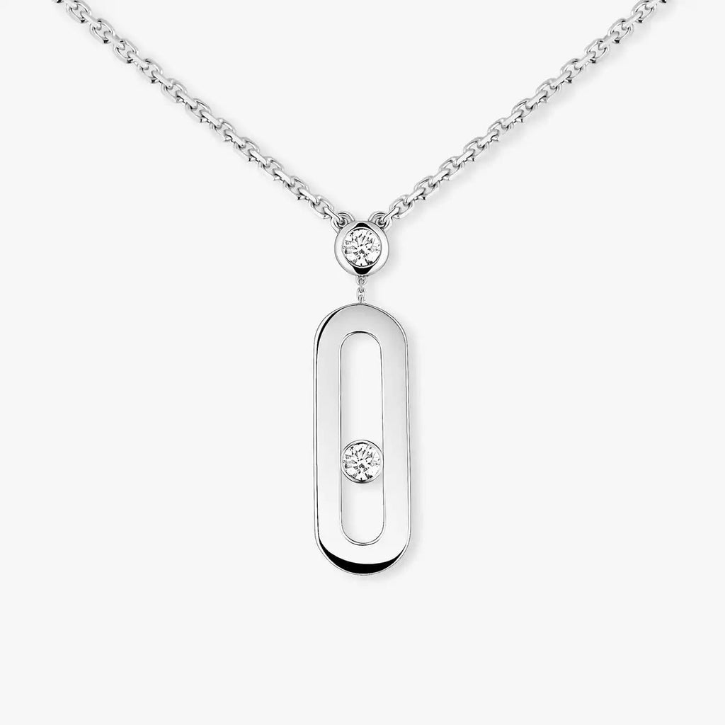 [Imperial]  Move Uno Gold Diamond Long Necklace