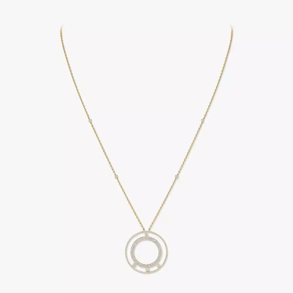 [Imperial] Move Romane Long Pave_-Set Diamond Necklace