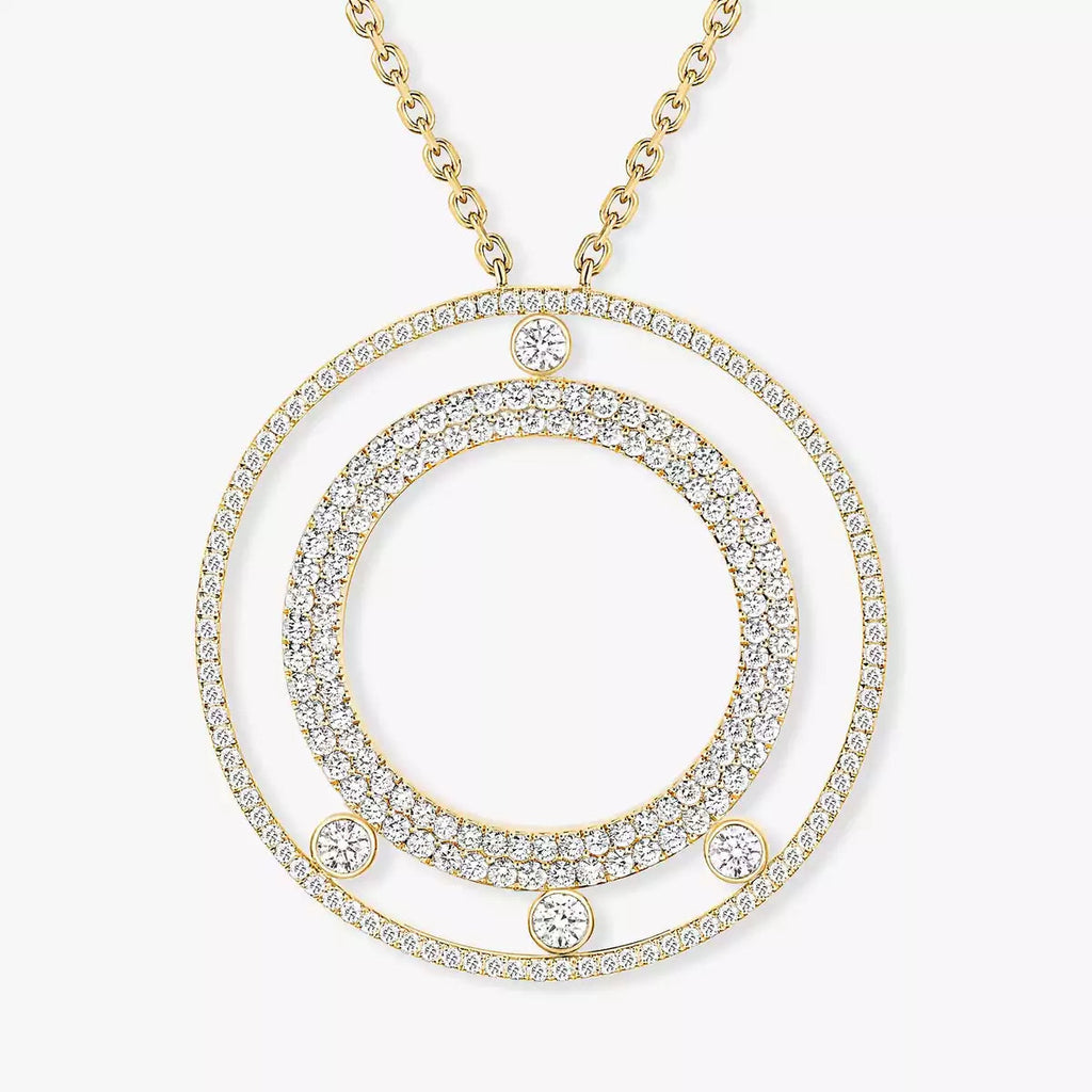 [Imperial] Move Romane Long Pave_-Set Diamond Necklace