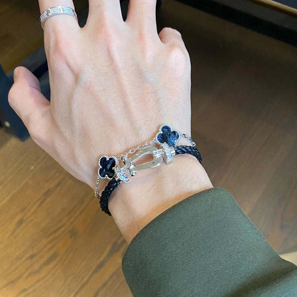 [Lumi]New CLOVER 5 MOTIF PIETERSITE BRACELET COLLECTION