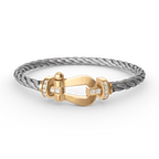 ¡®Lumi¡¯FORCE LARGE HORSESHOE HALF DIAMOND BRACELET GOLD