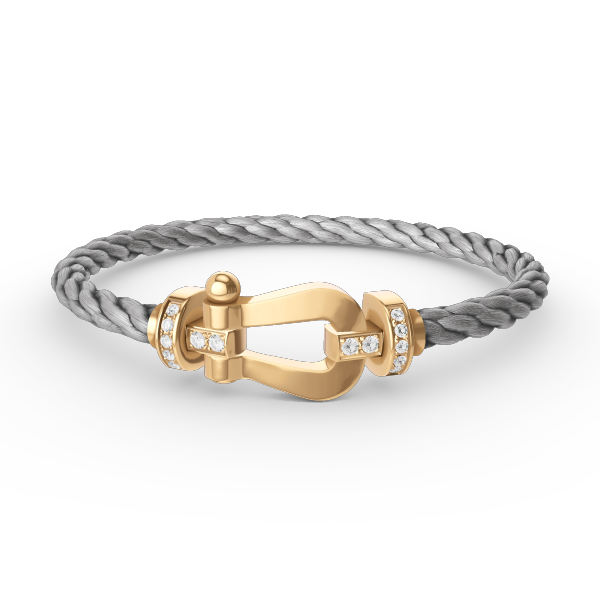 ¡®Lumi¡¯FORCE LARGE HORSESHOE HALF DIAMOND BRACELET GOLD