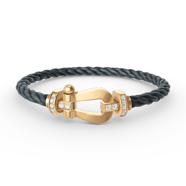 ¡®Lumi¡¯FORCE LARGE HORSESHOE HALF DIAMOND BRACELET GOLD