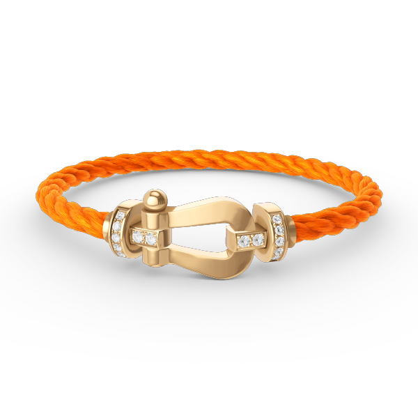 ¡®Lumi¡¯FORCE LARGE HORSESHOE HALF DIAMOND BRACELET GOLD