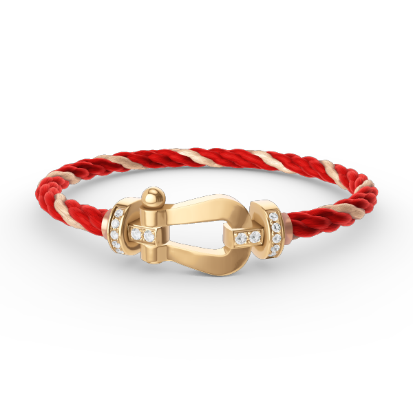 ¡®Lumi¡¯FORCE LARGE HORSESHOE HALF DIAMOND BRACELET GOLD