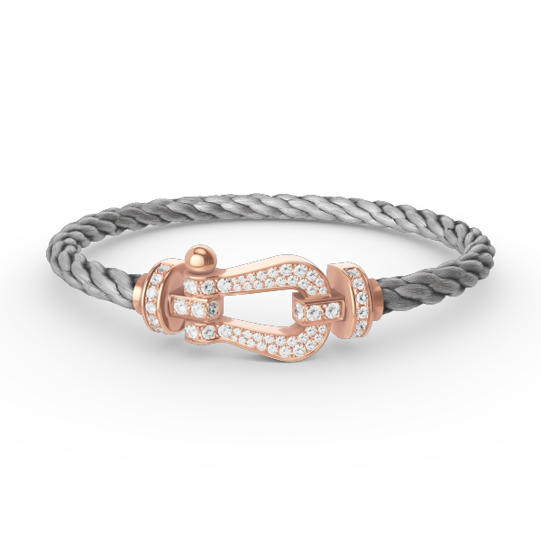¡®Lumi¡¯FORCE LARGE HORSESHOE FULL DIAMOND BRACELET ROSE GOLD