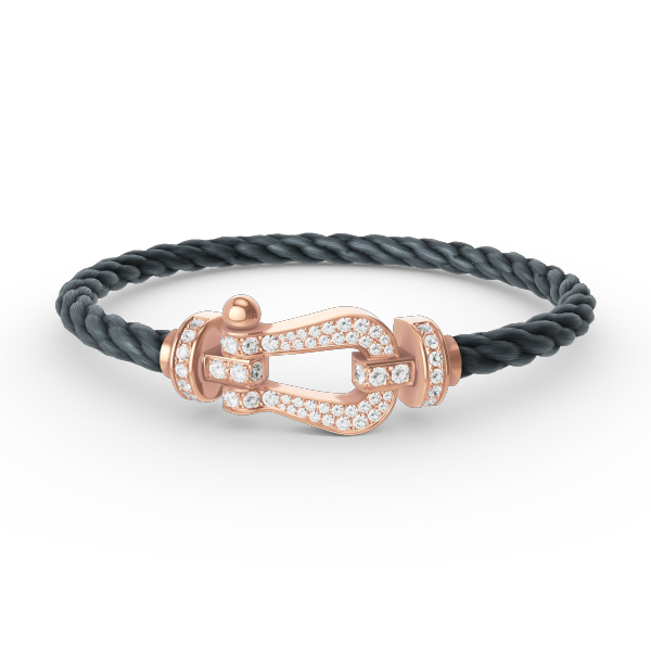 ¡®Lumi¡¯FORCE LARGE HORSESHOE FULL DIAMOND BRACELET ROSE GOLD