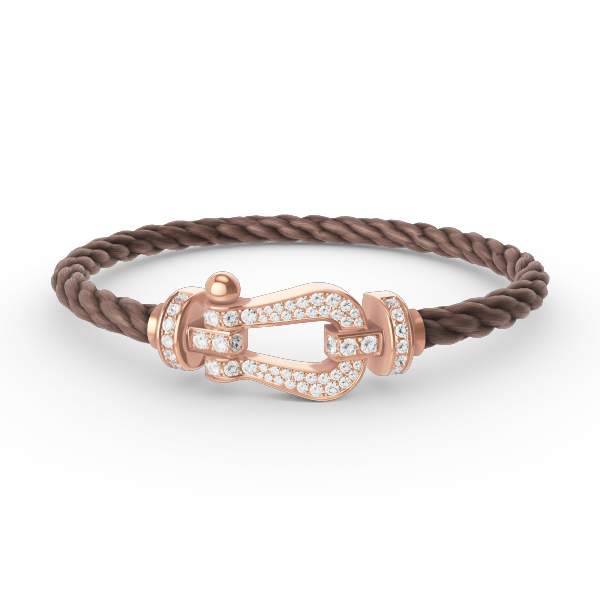 ¡®Lumi¡¯FORCE LARGE HORSESHOE FULL DIAMOND BRACELET ROSE GOLD