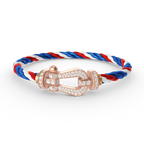¡®Lumi¡¯FORCE LARGE HORSESHOE FULL DIAMOND BRACELET ROSE GOLD