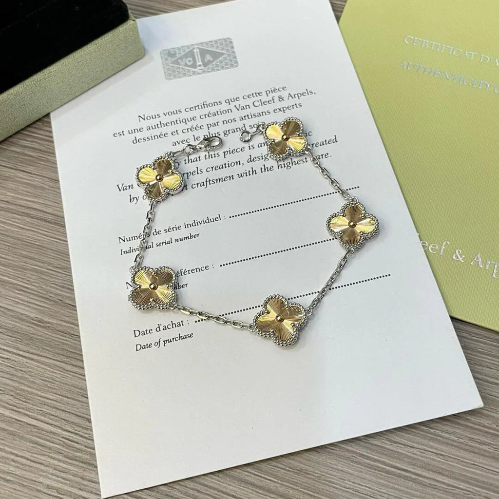 [Lumi jewelry] CLOVER 5 MOTIF LASER BRACELET COLLECTION