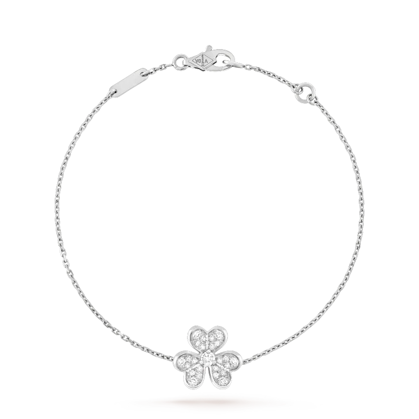 ¡®Lumi¡¯FRIVOLE SILVER FLOWER DIAMOND BRACELET