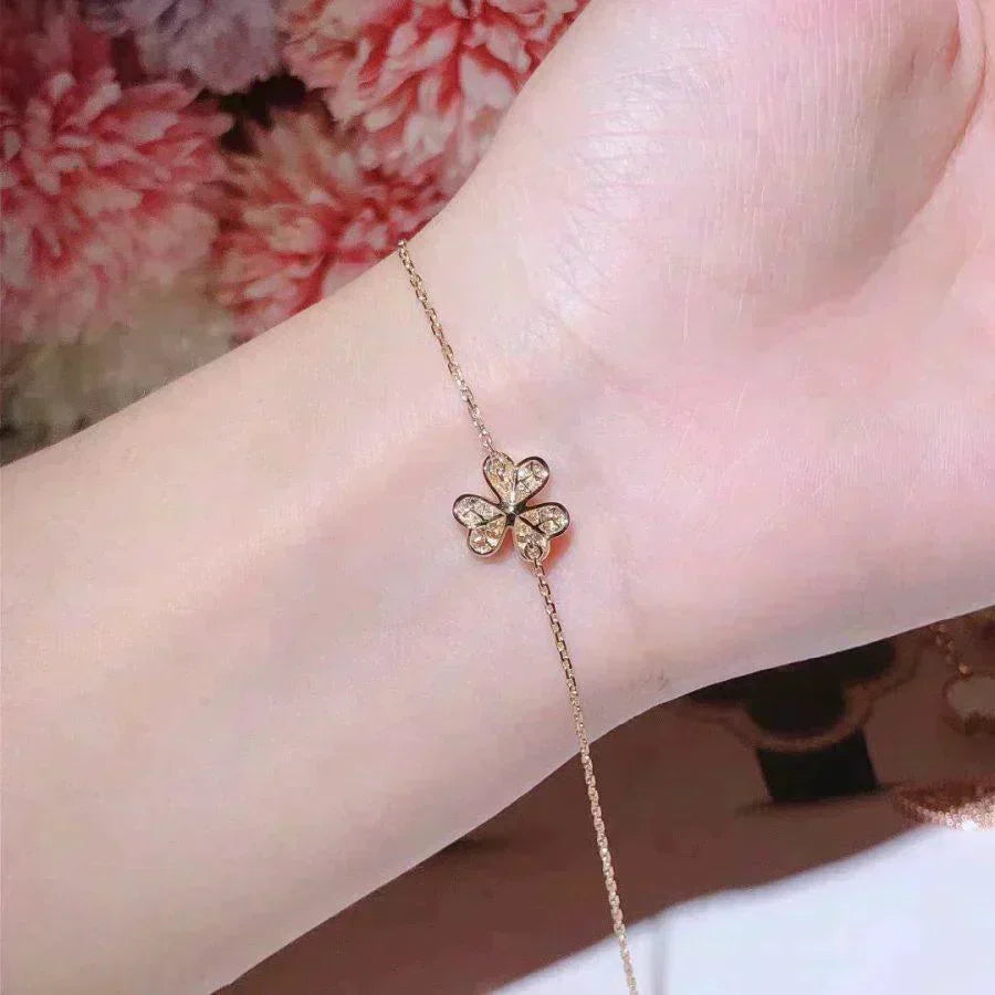¡®Lumi¡¯FRIVOLE GOLD FLOWER DIAMOND BRACELET