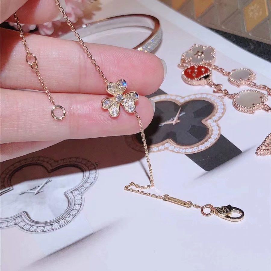 ¡®Lumi¡¯FRIVOLE GOLD FLOWER DIAMOND BRACELET