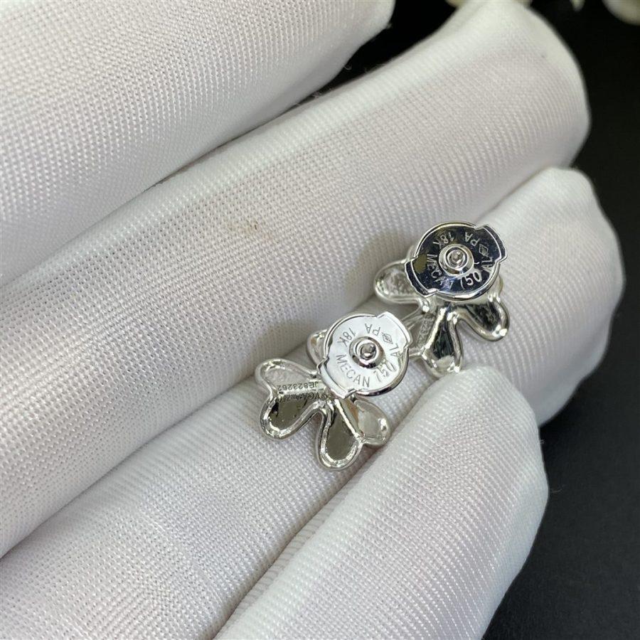 ¡®Lumi¡¯FRIVOLE MINI SILVER FLOWER EARRINGS