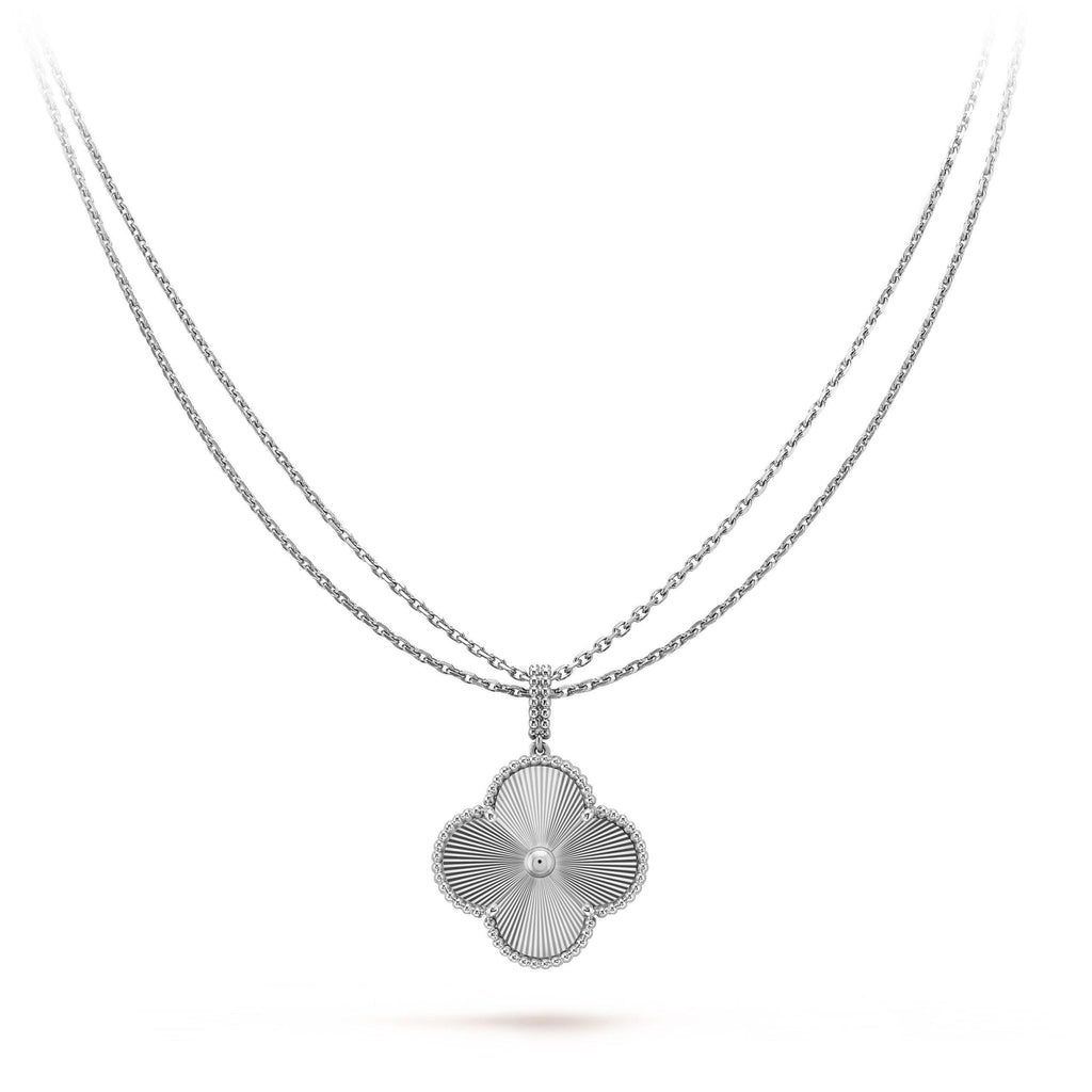 ¡®Lumi¡¯CLOVER 25MM SILVER BIG CLOVER NECKLACE