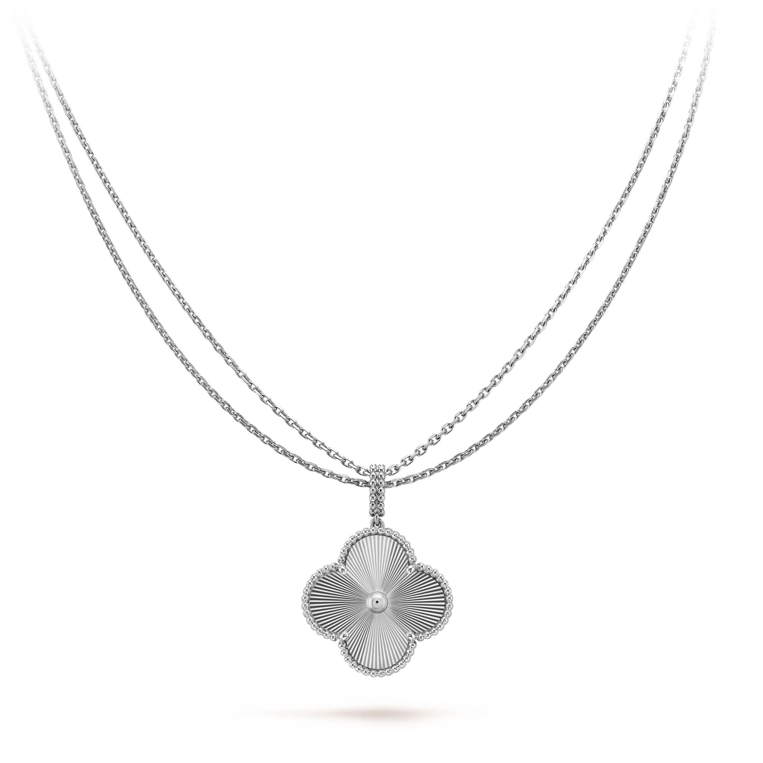 ¡®Lumi¡¯CLOVER 25MM SILVER BIG CLOVER NECKLACE