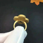 ¡®Lumi¡¯CLOVER MALACHITE RING