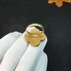 ¡®Lumi¡¯CLOVER MALACHITE RING