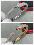 ¡®Lumi¡¯PANTHERE FULL DIAMOND OPEN BRACELET
