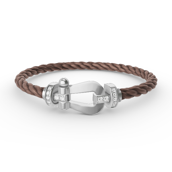 ¡®Lumi¡¯FORCE LARGE HORSESHOE HALF DIAMOND BRACELET SILVER