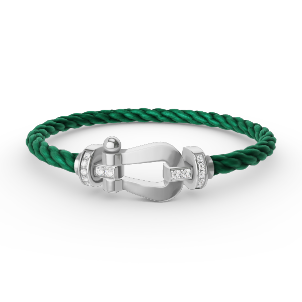 ¡®Lumi¡¯FORCE LARGE HORSESHOE HALF DIAMOND BRACELET SILVER