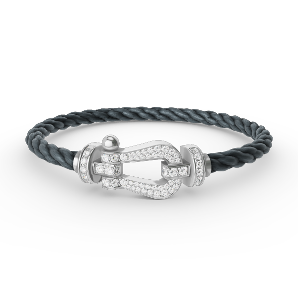 ¡®Lumi¡¯FORCE LARGE HORSESHOE FULL DIAMOND BRACELET SILVER