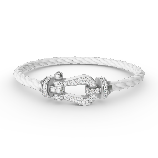 ¡®Lumi¡¯FORCE LARGE HORSESHOE FULL DIAMOND BRACELET SILVER